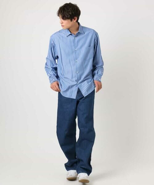 a.v.v / アー・ヴェ・ヴェ シャツ・ブラウス | 【イージーケア】カラーストライプワイドシルエットシャツ | 詳細21