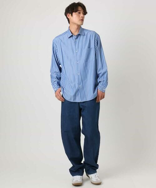 a.v.v / アー・ヴェ・ヴェ シャツ・ブラウス | 【イージーケア】カラーストライプワイドシルエットシャツ | 詳細22