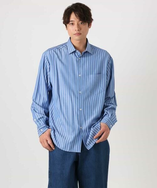 a.v.v / アー・ヴェ・ヴェ シャツ・ブラウス | 【イージーケア】カラーストライプワイドシルエットシャツ | 詳細23