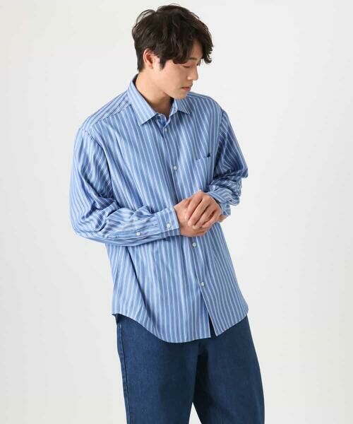 a.v.v / アー・ヴェ・ヴェ シャツ・ブラウス | 【イージーケア】カラーストライプワイドシルエットシャツ | 詳細24