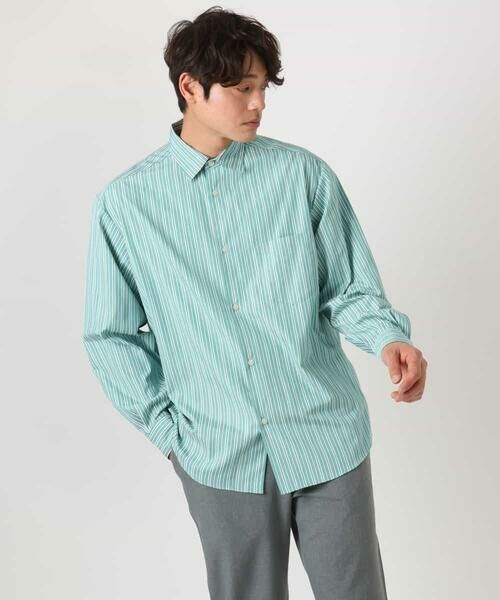 a.v.v / アー・ヴェ・ヴェ シャツ・ブラウス | 【イージーケア】カラーストライプワイドシルエットシャツ | 詳細5