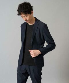 a.v.v / アー・ヴェ・ヴェ テーラードジャケット | 【イージーケア/ストレッチ】スマートシャンブレーテーラードジャケット(セットアップ可)