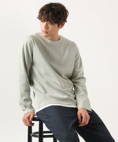 a.v.v / アー・ヴェ・ヴェ カットソー | 【イージーケア/毛玉になりにくい】ツイルシャンブレーフェイクレイヤードカットソー