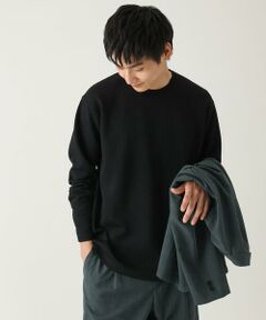 a.v.v / アー・ヴェ・ヴェ カットソー | 【洗濯機で洗える】幾何柄ジャカードクルーネックプルオーバー(ジャケイン可）