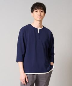 a.v.v / アー・ヴェ・ヴェ カットソー | 【イージーケア/接触冷感】梨地フェイクレイヤードカットソー