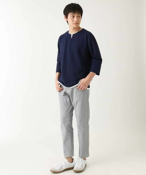 a.v.v / アー・ヴェ・ヴェ カットソー | 【イージーケア/接触冷感】梨地フェイクレイヤードカットソー | 詳細17