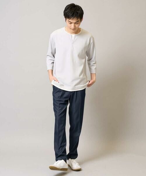 a.v.v / アー・ヴェ・ヴェ カットソー | 【イージーケア/接触冷感】梨地フェイクレイヤードカットソー | 詳細19