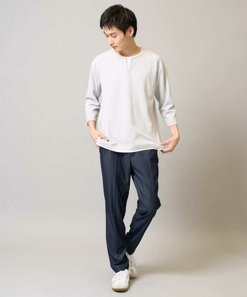 a.v.v / アー・ヴェ・ヴェ カットソー | 【イージーケア/接触冷感】梨地フェイクレイヤードカットソー | 詳細20