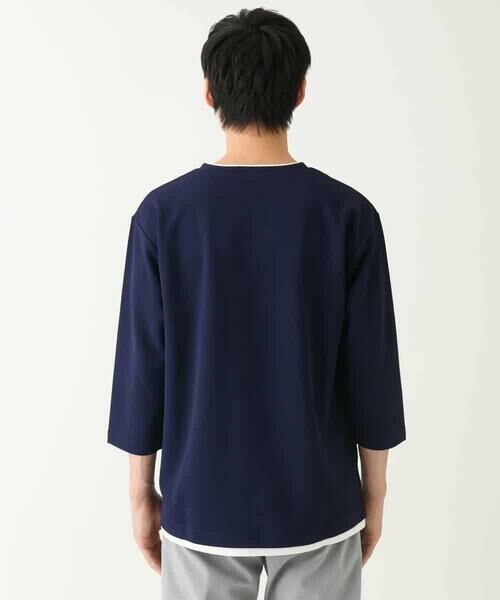 a.v.v / アー・ヴェ・ヴェ カットソー | 【イージーケア/接触冷感】梨地フェイクレイヤードカットソー | 詳細6