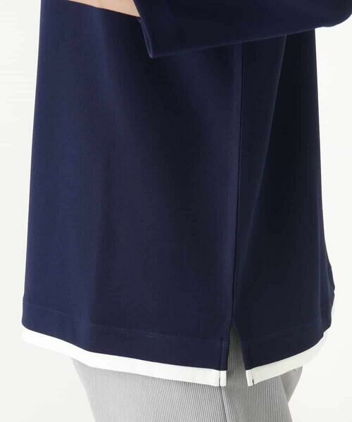 a.v.v / アー・ヴェ・ヴェ カットソー | 【イージーケア/接触冷感】梨地フェイクレイヤードカットソー | 詳細9