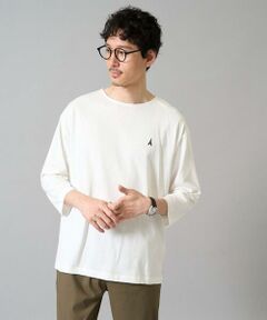 a.v.v / アー・ヴェ・ヴェ カットソー | 【毛玉になりにくい】エッフェル塔刺繍ボートネックカットソー