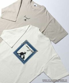 a.v.v / アー・ヴェ・ヴェ カットソー | 【接触冷感/コラボ】KANGOLスクエアプリントロングシルエットカットソー