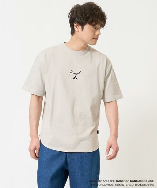 a.v.v / アー・ヴェ・ヴェ カットソー | 【接触冷感/コラボ】KANGOLスクエアプリントロングシルエットカットソー | 詳細15