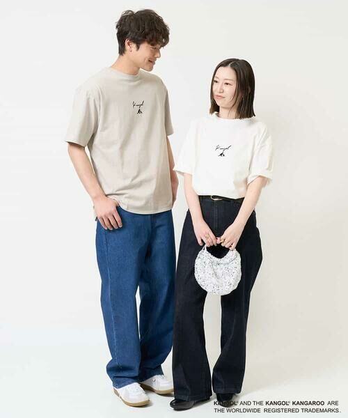 a.v.v / アー・ヴェ・ヴェ カットソー | 【接触冷感/コラボ】KANGOLスクエアプリントロングシルエットカットソー | 詳細2
