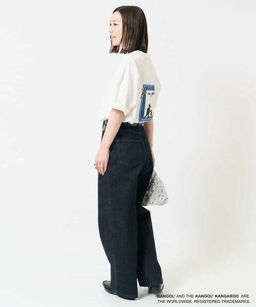 a.v.v / アー・ヴェ・ヴェ カットソー | 【接触冷感/コラボ】KANGOLスクエアプリントロングシルエットカットソー | 詳細7