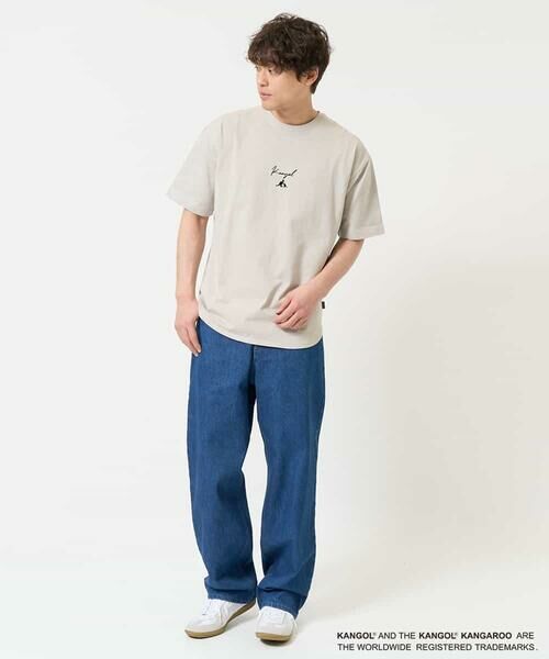 a.v.v / アー・ヴェ・ヴェ カットソー | 【接触冷感/コラボ】KANGOLスクエアプリントロングシルエットカットソー | 詳細9