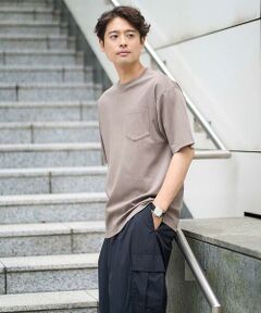 a.v.v / アー・ヴェ・ヴェ カットソー | 【接触冷感/UVカット/毛玉になりにくい】シルケットスムースワイドシルエットカットソー