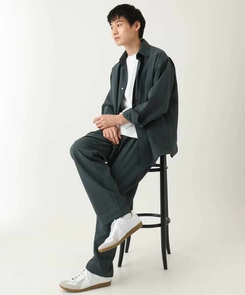 a.v.v / アー・ヴェ・ヴェ チノ・ワークパンツ | 【接触冷感/イージーケア】ドライタッチワンタックワイドイージースラックス【春リライト2】 | 詳細14