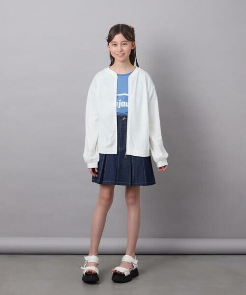 a.v.v / アー・ヴェ・ヴェ カーディガン・ボレロ | [120-130]【UVカット】ボーダージャカードカーディガン | 詳細17