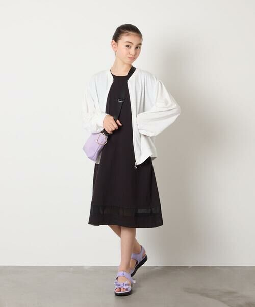 a.v.v / アー・ヴェ・ヴェ カーディガン・ボレロ | [140-150]【UVカット】ボーダージャカードカーディガン | 詳細23