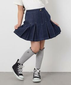 a.v.v / アー・ヴェ・ヴェ ミニ・ひざ丈スカート | [120-130]インパン付きタックプリーツスカート