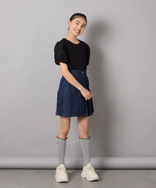 a.v.v / アー・ヴェ・ヴェ ミニ・ひざ丈スカート | [140-150]インパン付きタックプリーツスカート | 詳細4