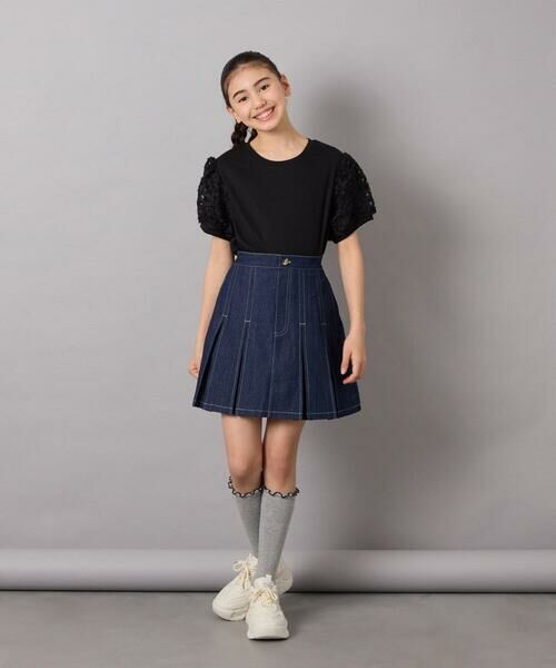 a.v.v / アー・ヴェ・ヴェ ミニ・ひざ丈スカート | [140-150]インパン付きタックプリーツスカート | 詳細6