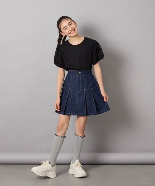 a.v.v / アー・ヴェ・ヴェ ミニ・ひざ丈スカート | [140-150]インパン付きタックプリーツスカート | 詳細7