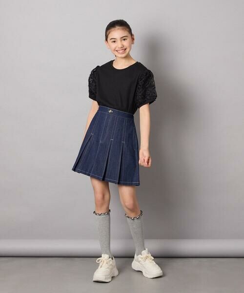 a.v.v / アー・ヴェ・ヴェ ミニ・ひざ丈スカート | [140-150]インパン付きタックプリーツスカート | 詳細8