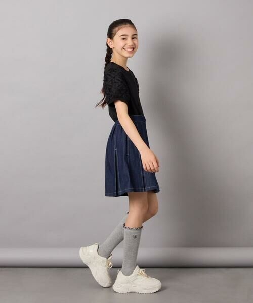 a.v.v / アー・ヴェ・ヴェ ミニ・ひざ丈スカート | [140-150]インパン付きタックプリーツスカート | 詳細9