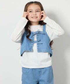 a.v.v / アー・ヴェ・ヴェ カットソー | [140-150]デニムビスチェセット