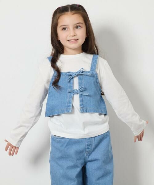 a.v.v / アー・ヴェ・ヴェ カットソー | [140-150]デニムビスチェセット | 詳細1