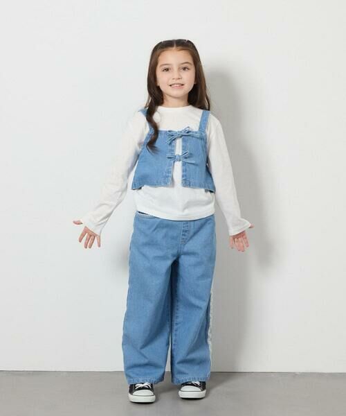 a.v.v / アー・ヴェ・ヴェ カットソー | [140-150]デニムビスチェセット | 詳細11