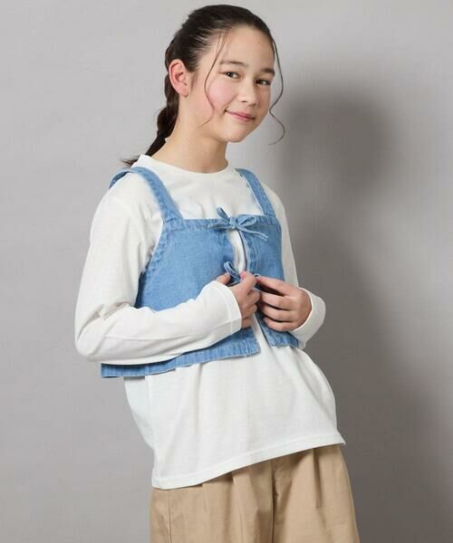 a.v.v / アー・ヴェ・ヴェ カットソー | [140-150]デニムビスチェセット | 詳細12