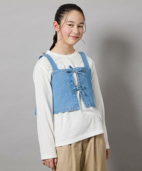 a.v.v / アー・ヴェ・ヴェ カットソー | [140-150]デニムビスチェセット | 詳細13