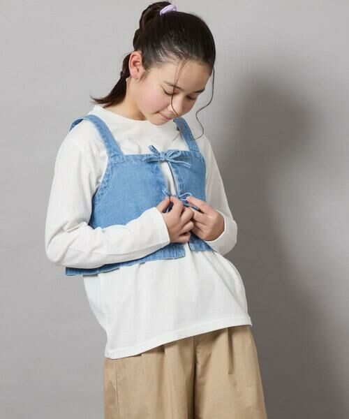 a.v.v / アー・ヴェ・ヴェ カットソー | [140-150]デニムビスチェセット | 詳細14