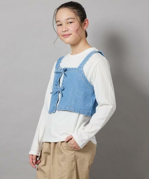 a.v.v / アー・ヴェ・ヴェ カットソー | [140-150]デニムビスチェセット | 詳細15