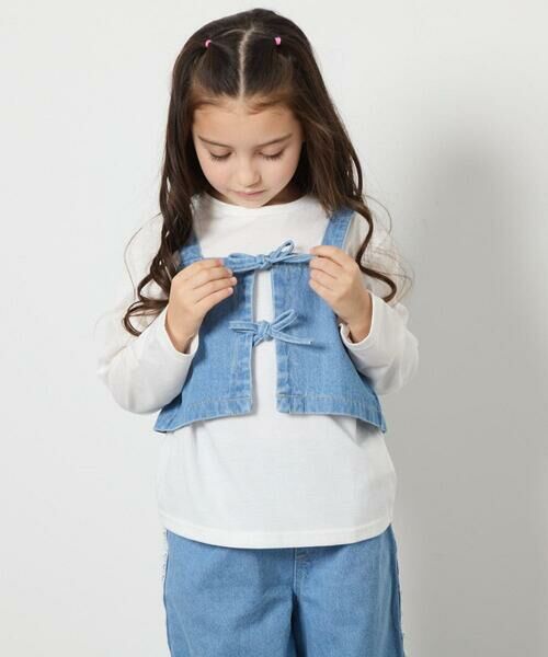 a.v.v / アー・ヴェ・ヴェ カットソー | [140-150]デニムビスチェセット | 詳細3