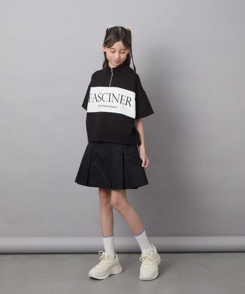 a.v.v / アー・ヴェ・ヴェ カットソー | 【毛玉になりにくい/程よく伸びる】[130]ハーフジップロゴスウェット | 詳細15