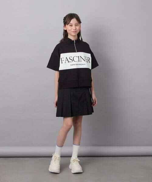 a.v.v / アー・ヴェ・ヴェ カットソー | 【毛玉になりにくい/程よく伸びる】[130]ハーフジップロゴスウェット | 詳細17