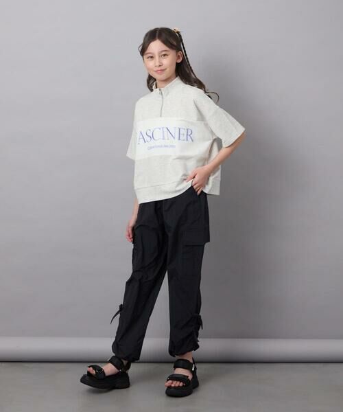 a.v.v / アー・ヴェ・ヴェ カットソー | 【毛玉になりにくい/程よく伸びる】[160]ハーフジップロゴスウェット | 詳細22