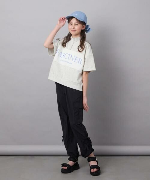 a.v.v / アー・ヴェ・ヴェ カットソー | 【毛玉になりにくい/程よく伸びる】[160]ハーフジップロゴスウェット | 詳細24