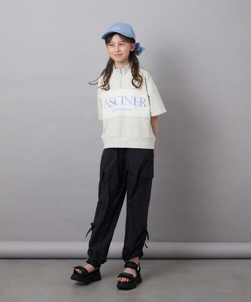 a.v.v / アー・ヴェ・ヴェ カットソー | 【毛玉になりにくい/程よく伸びる】[160]ハーフジップロゴスウェット | 詳細25