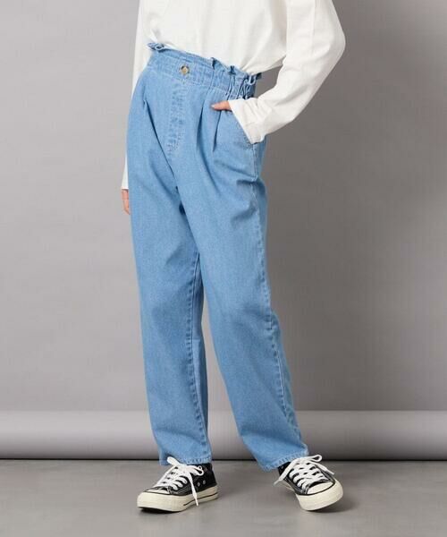 a.v.v / アー・ヴェ・ヴェ その他パンツ | [120-130]サス付きタックテーパードデニムパンツ | 詳細10