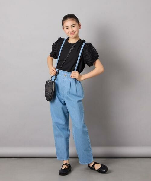 a.v.v / アー・ヴェ・ヴェ その他パンツ | [120-130]サス付きタックテーパードデニムパンツ | 詳細20