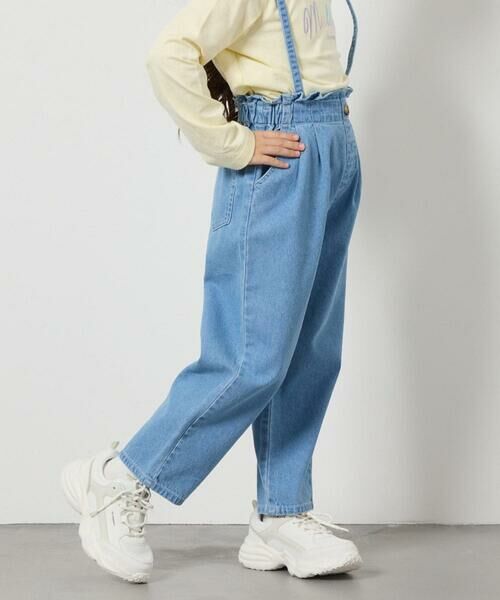 a.v.v / アー・ヴェ・ヴェ その他パンツ | [120-130]サス付きタックテーパードデニムパンツ | 詳細4