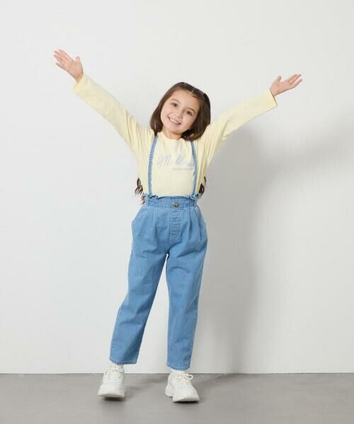 a.v.v / アー・ヴェ・ヴェ その他パンツ | [120-130]サス付きタックテーパードデニムパンツ | 詳細8