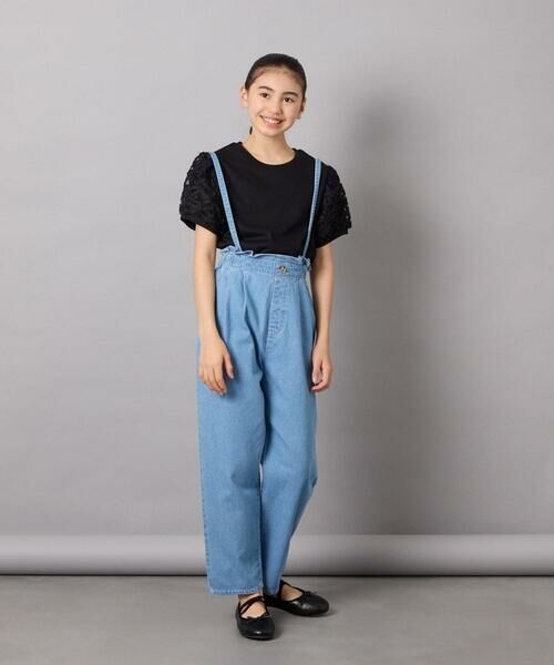 a.v.v / アー・ヴェ・ヴェ その他パンツ | [140-150]サス付きタックテーパードデニムパンツ | 詳細24