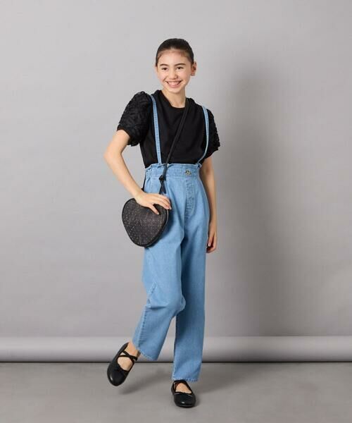 a.v.v / アー・ヴェ・ヴェ その他パンツ | [140-150]サス付きタックテーパードデニムパンツ | 詳細27