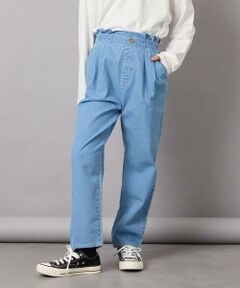 a.v.v / アー・ヴェ・ヴェ その他パンツ | [160]サス付きタックテーパードデニムパンツ